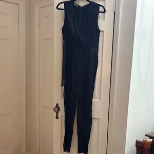 bebe Sleek Black Jumpsuit